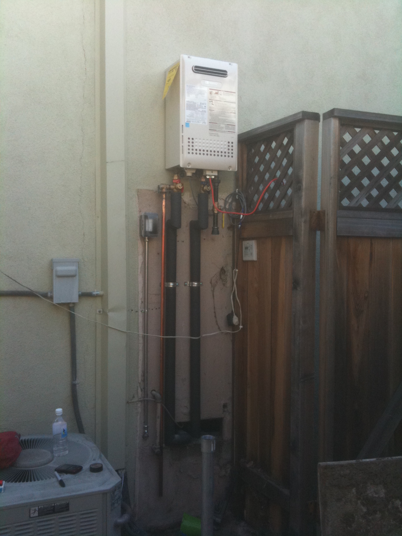 Pictures of different Tankless water heaters